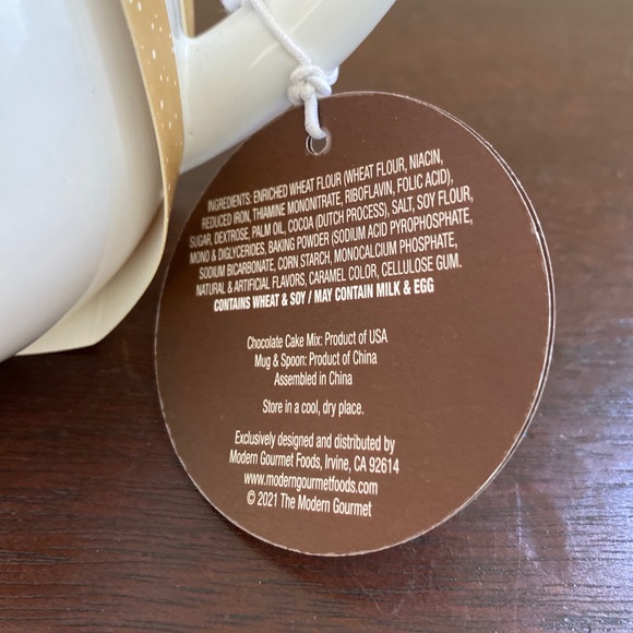 Mug Cake  gift  set: chocolate cake mix, Mug & Spoon - Picture 3 of 6